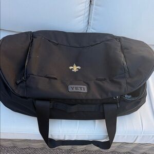 YETI Black Duffel Bag with Logo